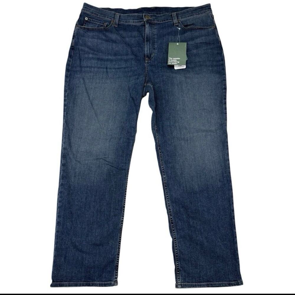 LL Bean Jeans Mens Size 42 x 30 BeanFlex Natural Fit Dark Vintage Denim